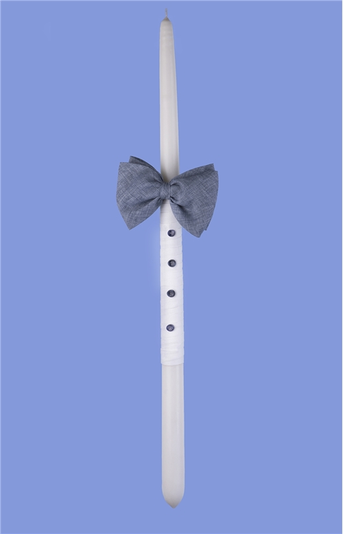 BAPTISM CANDLE BOW TIE