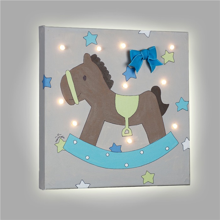 PAINT WITH LED "ROCKING PONY" HEARTMADE
