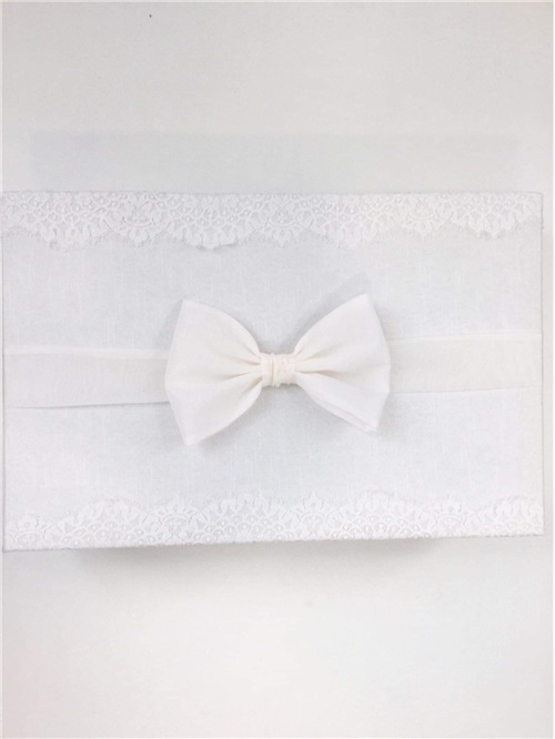 BAPTISM BOX WITH ORGANDIE BOW