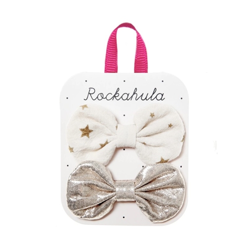 SCATTERED STARS BOW CLIP IVORY ROCHAHULA