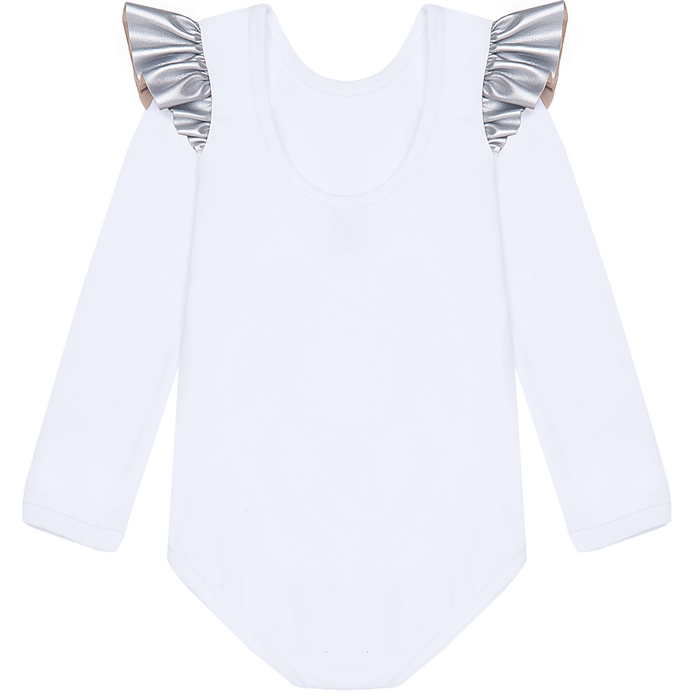 KIDS BLOUSE-BODY WITH SILVER FRILLS