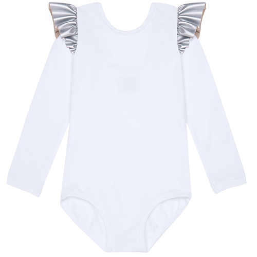 KIDS BLOUSE-BODY WITH SILVER FRILLS