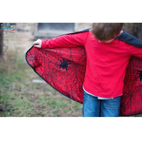 CAPE DOUBLE SIDED WITH MASK "BATMAN-SPIDERMAN" GREAT PRETENDERS