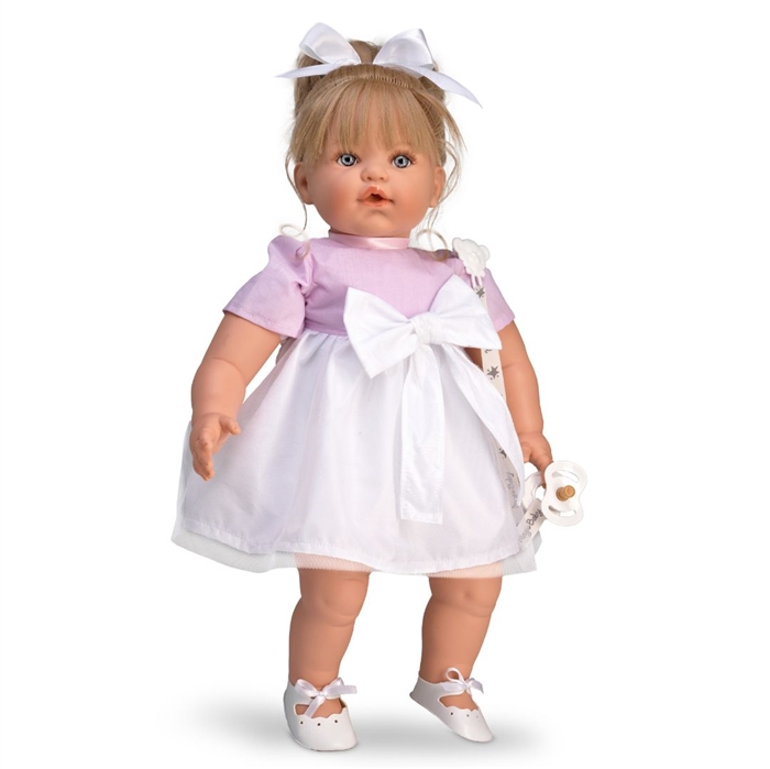DOLL SUSY PINK DRESS WITH TULLE LAMAGIK