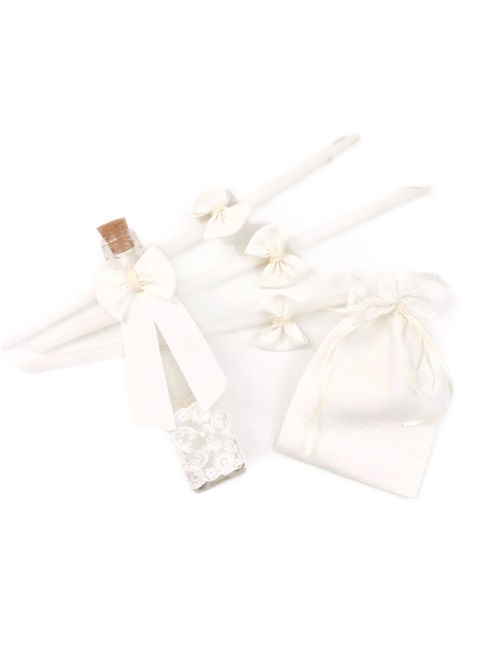 OIL BAPTISM SET OFF WHITE WITH LACE