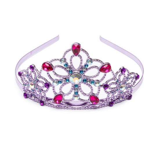 PURPLE CROWN WITH COLORED STONES GREAT PRETENDERS