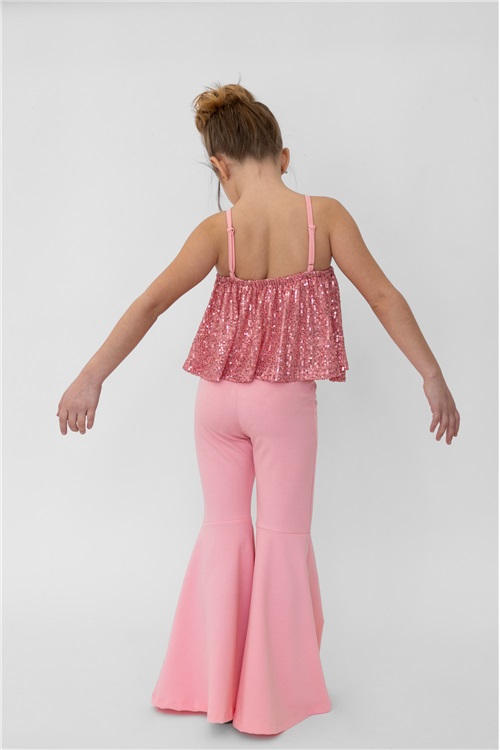 BLOUSE-TROUSERS SEQUIN PINK SET ALICE