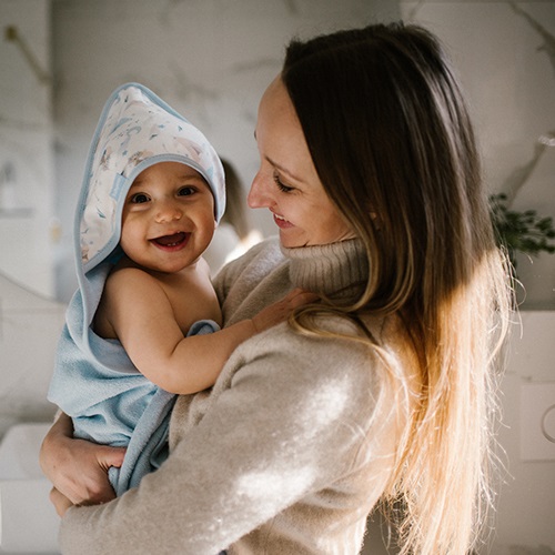 ΒΡΕΦΙΚΗ ΠΕΤΣΕΤΑ ΜΕ ΚΟΥΚΟΥΛΑ TERRY BLUE BabyONO