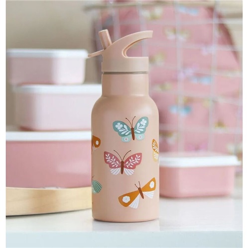 THERMOS BOTTLE BUTTERFLIES 350ML A LITTLE LOVELY COMPANY