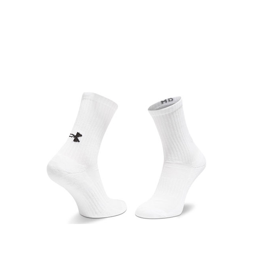 Under Armour Core Crew Socks 3-Pack (White)