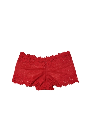 BOXER LACE RED